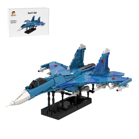 Su-27SM Multirole Fighter Jet Building Blocks-LesDiy-Building Blocks-