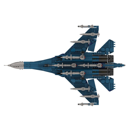 Su-27SM Multirole Fighter Jet Building Blocks-LesDiy-Building Blocks-
