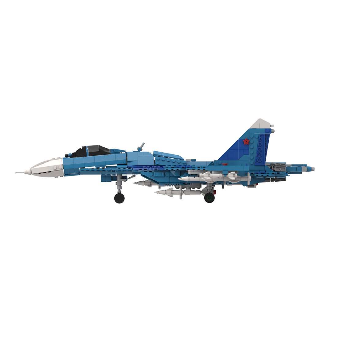 Su-27SM Multirole Fighter Jet Building Blocks-LesDiy-Building Blocks-
