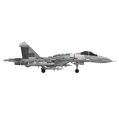 Su-35 Multirole Fighter Jet Building Blocks-LesDiy-Building Blocks-