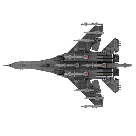 Su-35 Multirole Fighter Jet Building Blocks-LesDiy-Building Blocks-