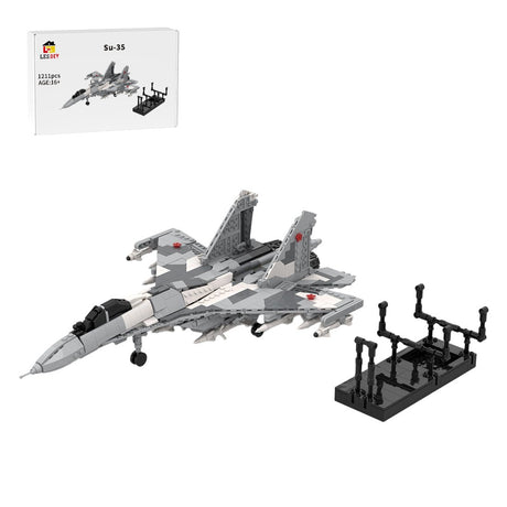 Su-35 Multirole Fighter Jet Building Blocks-LesDiy-Building Blocks-