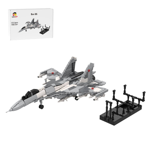 Su-35 Multirole Fighter Jet Building Blocks-LesDiy-Building Blocks-