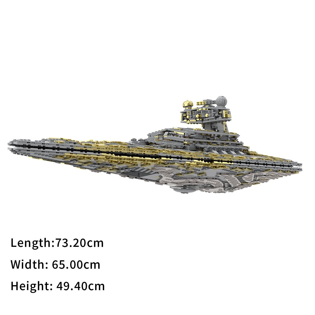 SW Thrawn's Chimaera Imperial 1 class Destroyer Golden Building Blocks - LesDiy - 