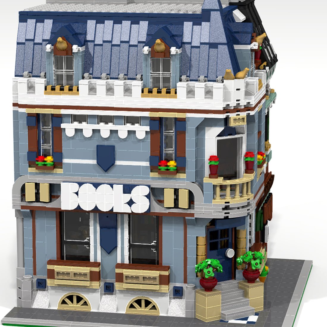 Technic Architecture Modular Street Series Bookstore for Lego - LesDiy - street house
