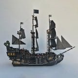 The Black Pearl Medieval Pirate Ship Building Blocks (No sail) - LesDiy - 