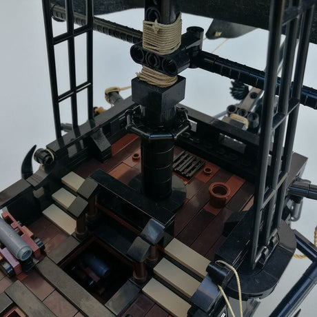 The Black Pearl Medieval Pirate Ship Building Blocks (No sail) - LesDiy - 