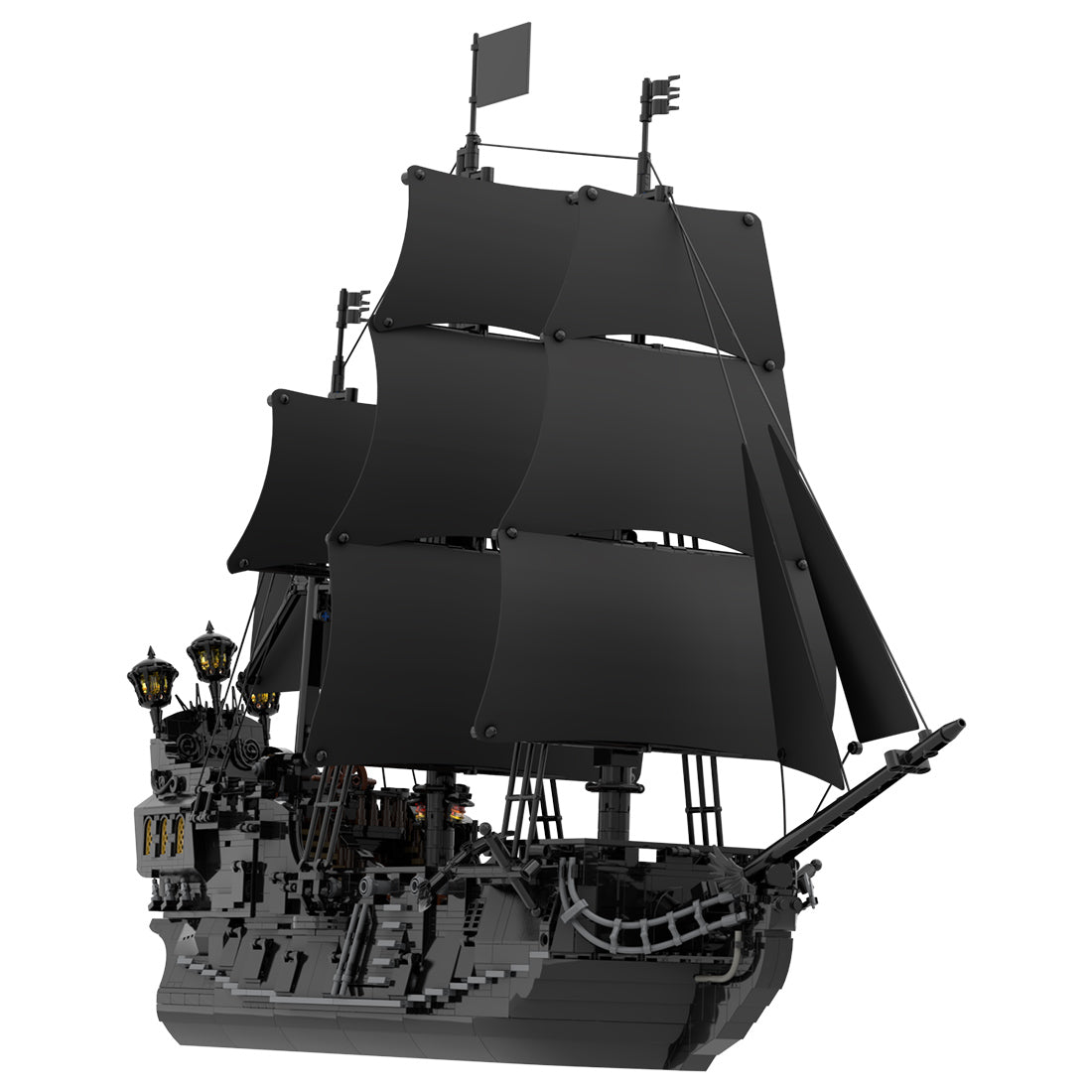 The Black Pearl Medieval Pirate Ship Model - LesDiy - 