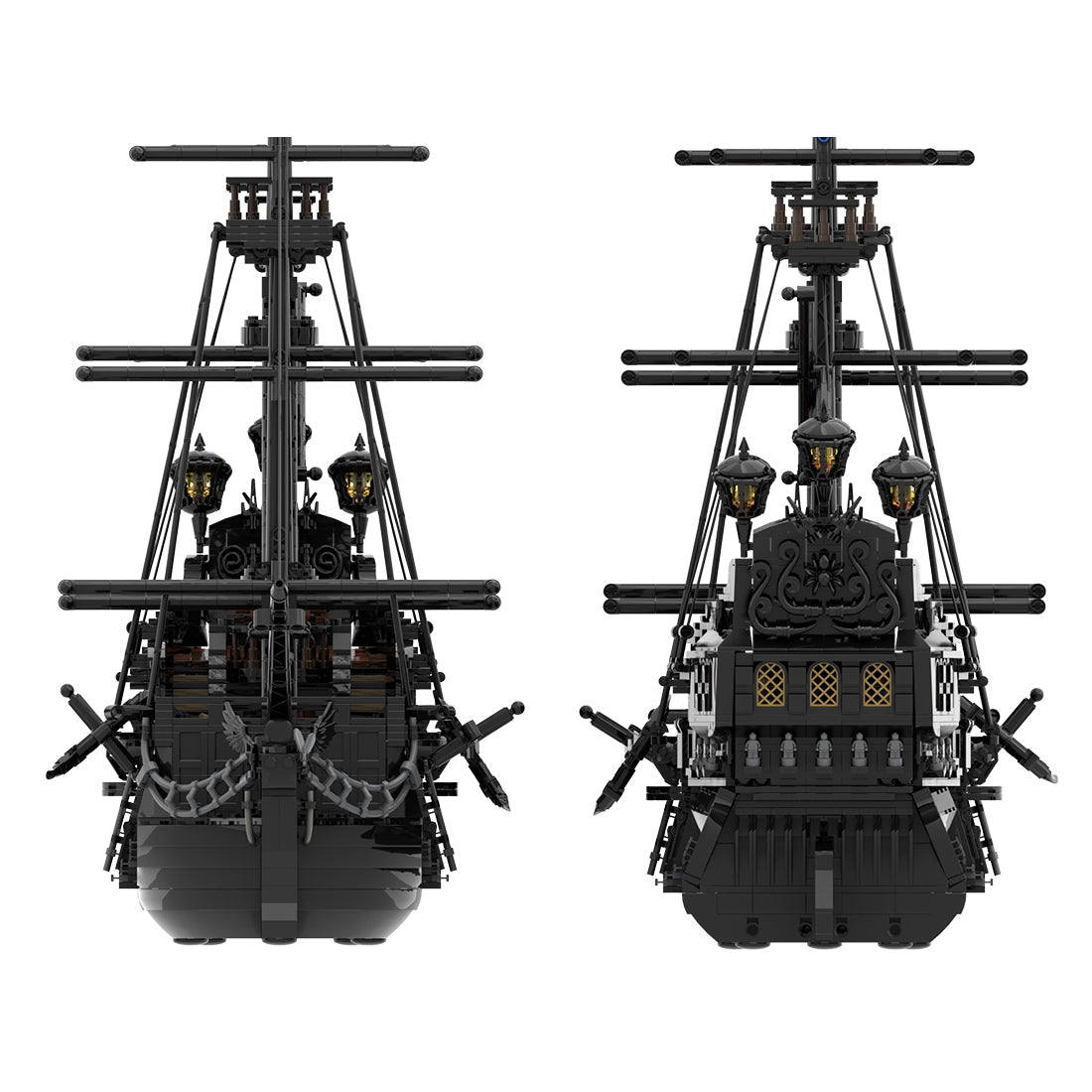 The Black Pearl Medieval Pirate Ship Model - LesDiy - 