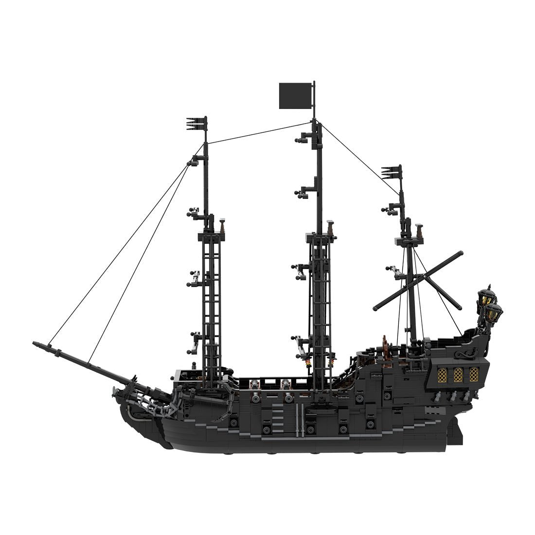 The Black Pearl Medieval Pirate Ship Model - LesDiy - 