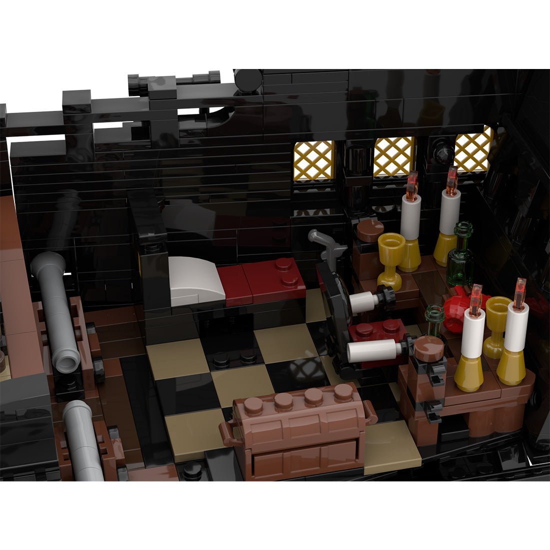 The Black Pearl Medieval Pirate Ship Model - LesDiy - 