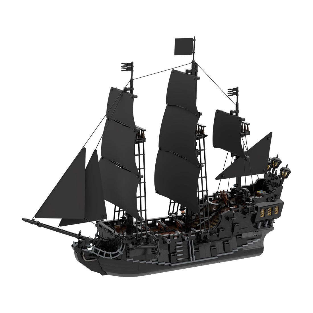 The Black Pearl Medieval Pirate Ship Model LesDiy