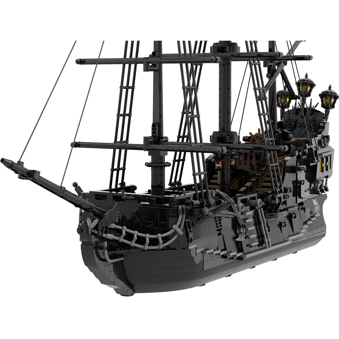 The Black Pearl Medieval Pirate Ship Model - LesDiy - 