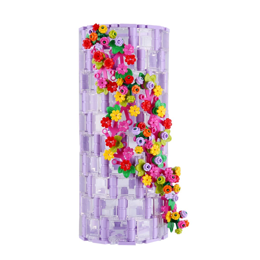 Transparent Rainbow Flower Vase - LesDiy