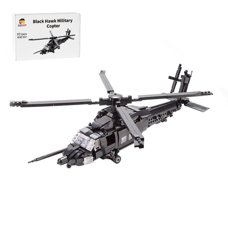 UH60M Black Hawk Military Copter Model DIY Assembly Building Blocks Set - LesDiy - Building Blocks
