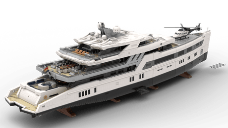 Ultra MEGA Yacht - 48,000 Parts - Mini - Fig Scale - LesDiy - 