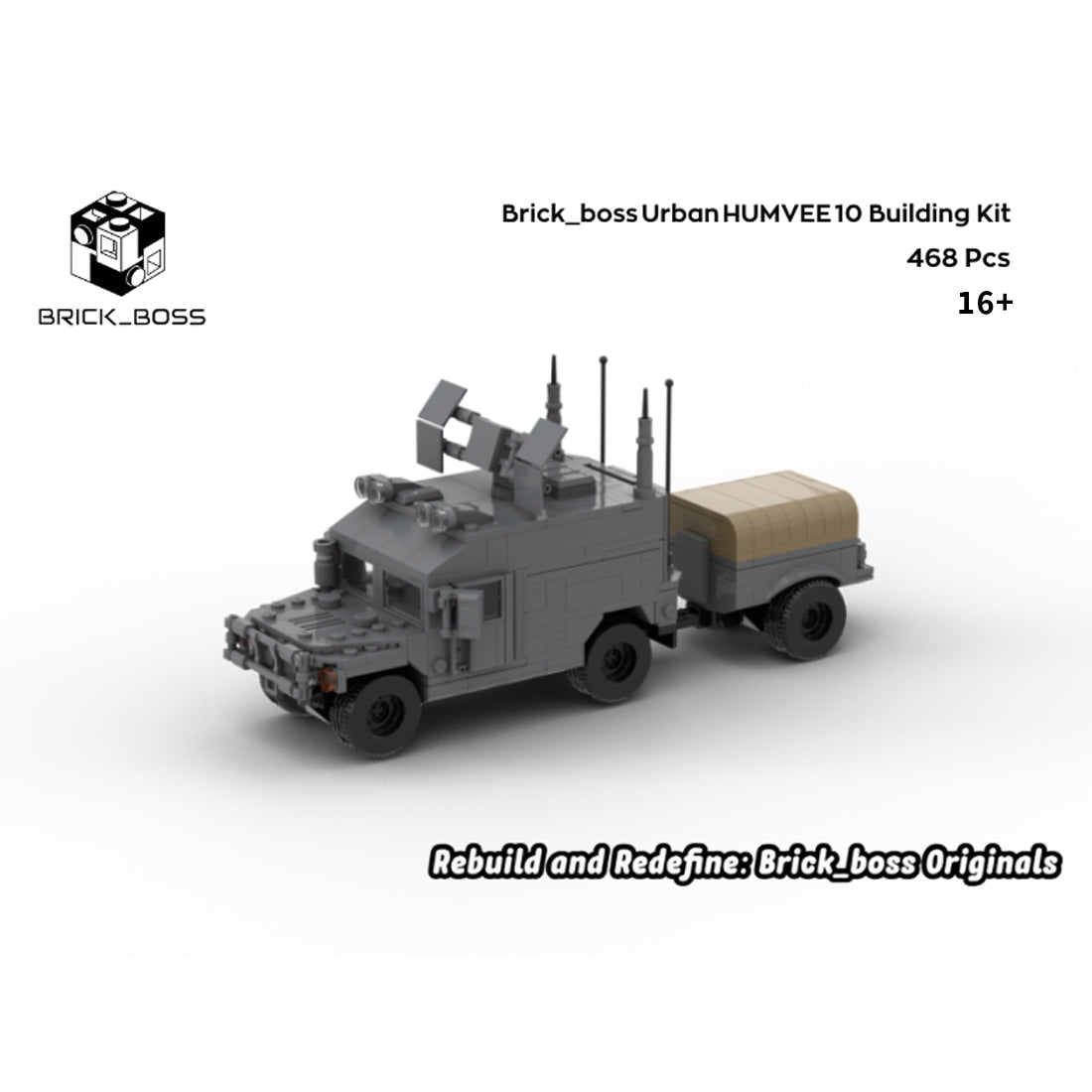 Urban HUMVEE 10 Modern Military Vehicle Building Blocks-LesDiy-Building Blocks-