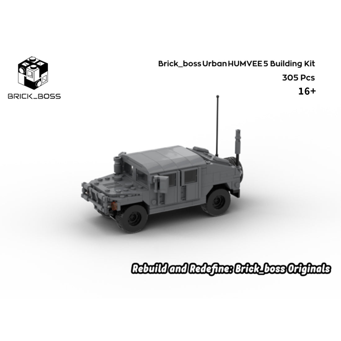 Urban HUMVEE 5 Modern Military Vehicle Building Blocks-LesDiy-Building Blocks-