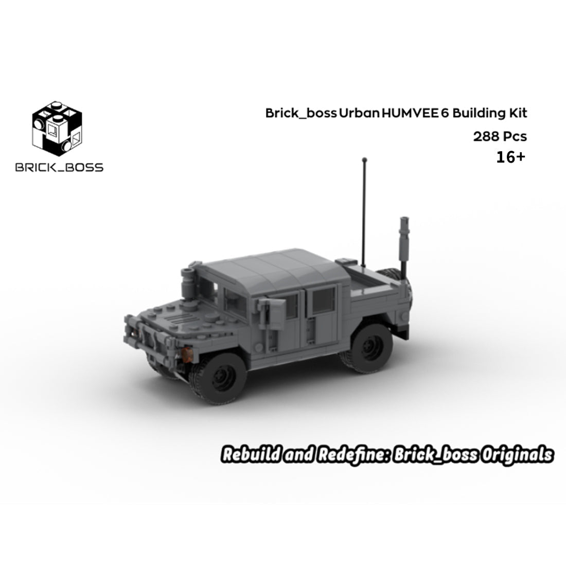 Urban HUMVEE 6 Modern Military Vehicle Building Blocks-LesDiy-Building Blocks-