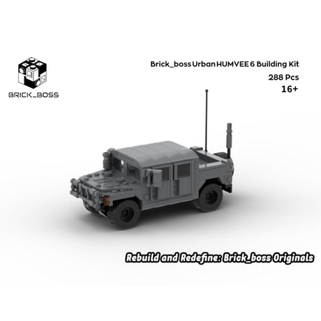 Urban HUMVEE 6 Modern Military Vehicle Building Blocks-LesDiy-Building Blocks-