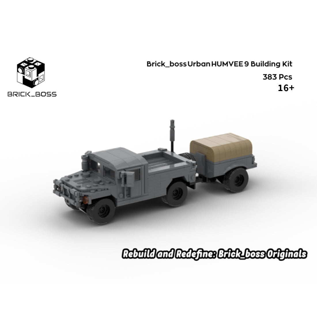 Urban HUMVEE 9 Modern Military Vehicle Building Blocks-LesDiy-Building Blocks-