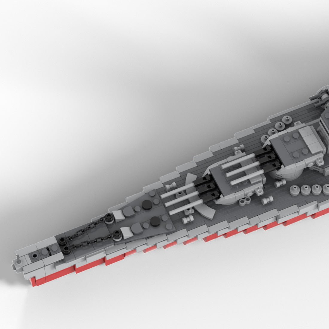 US Navy Super - Battleship Military Ship Building Blocks - LesDiy - 