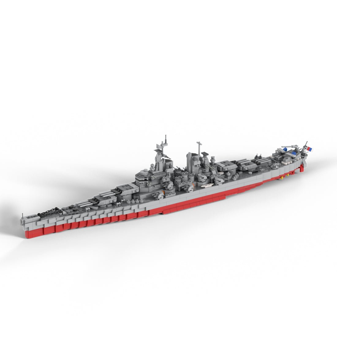 US Navy Super-Battleship Military Ship Building Blocks | LesDiy