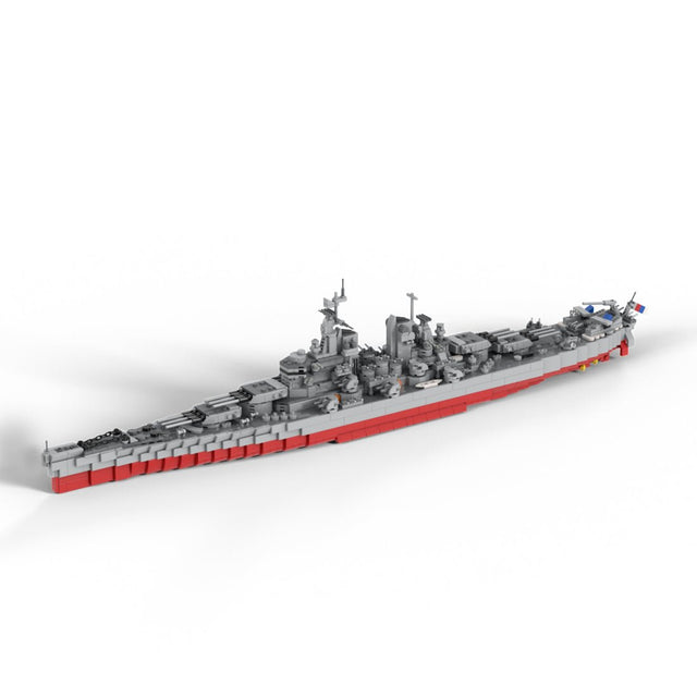 US Navy Super - Battleship Military Ship Building Blocks - LesDiy - 