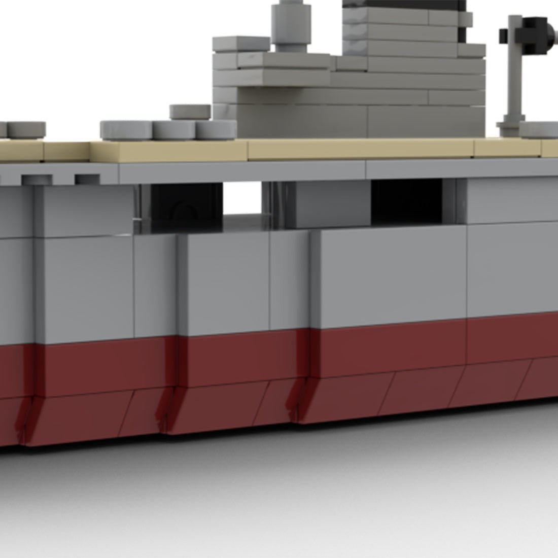 USS Enterprise CV - 6 World War II Large - Scale Aircraft Carrier - LesDiy - Locomotive