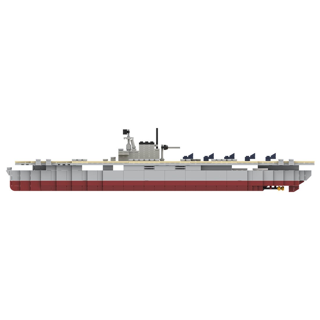 USS Enterprise CV - 6 World War II Large - Scale Aircraft Carrier - LesDiy - Locomotive