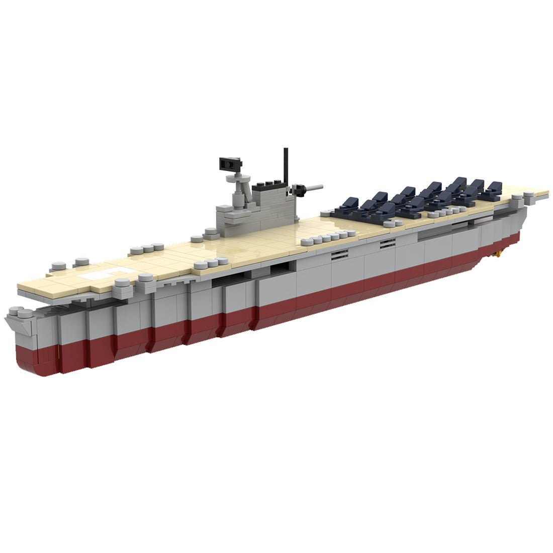 USS Enterprise CV - 6 World War II Large - Scale Aircraft Carrier - LesDiy - Locomotive