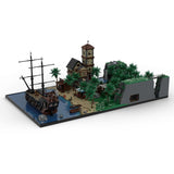 USS La Grotte Morte Pirate Island Model - LesDiy - 