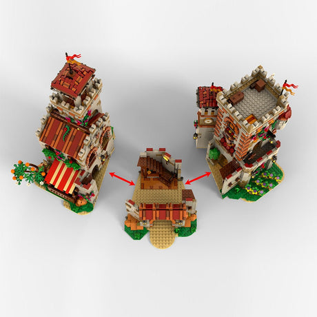 Valley Castello Medieval Valley Castle Building Blocks-LesDiy-MOC-