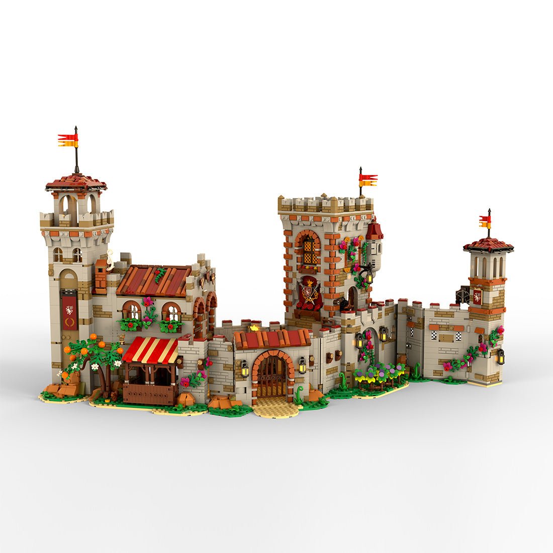 Valley Castello Medieval Valley Castle Building Blocks-LesDiy-MOC-
