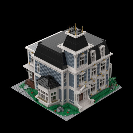 Victorian French Estate European Villa Building Blocks-LesDiy - 