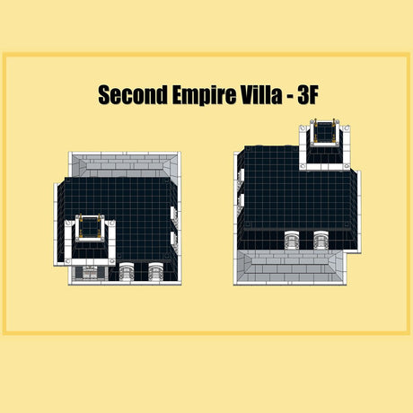 Victorian French Estate European Villa Building Blocks-LesDiy - 