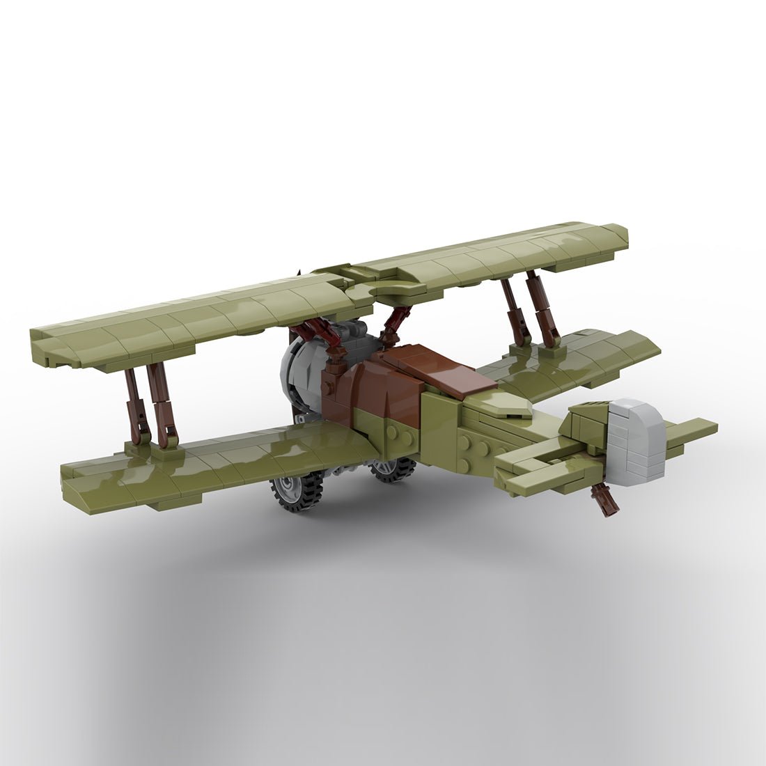 Vintage Military Biplane Building Blocks-LesDiy - 