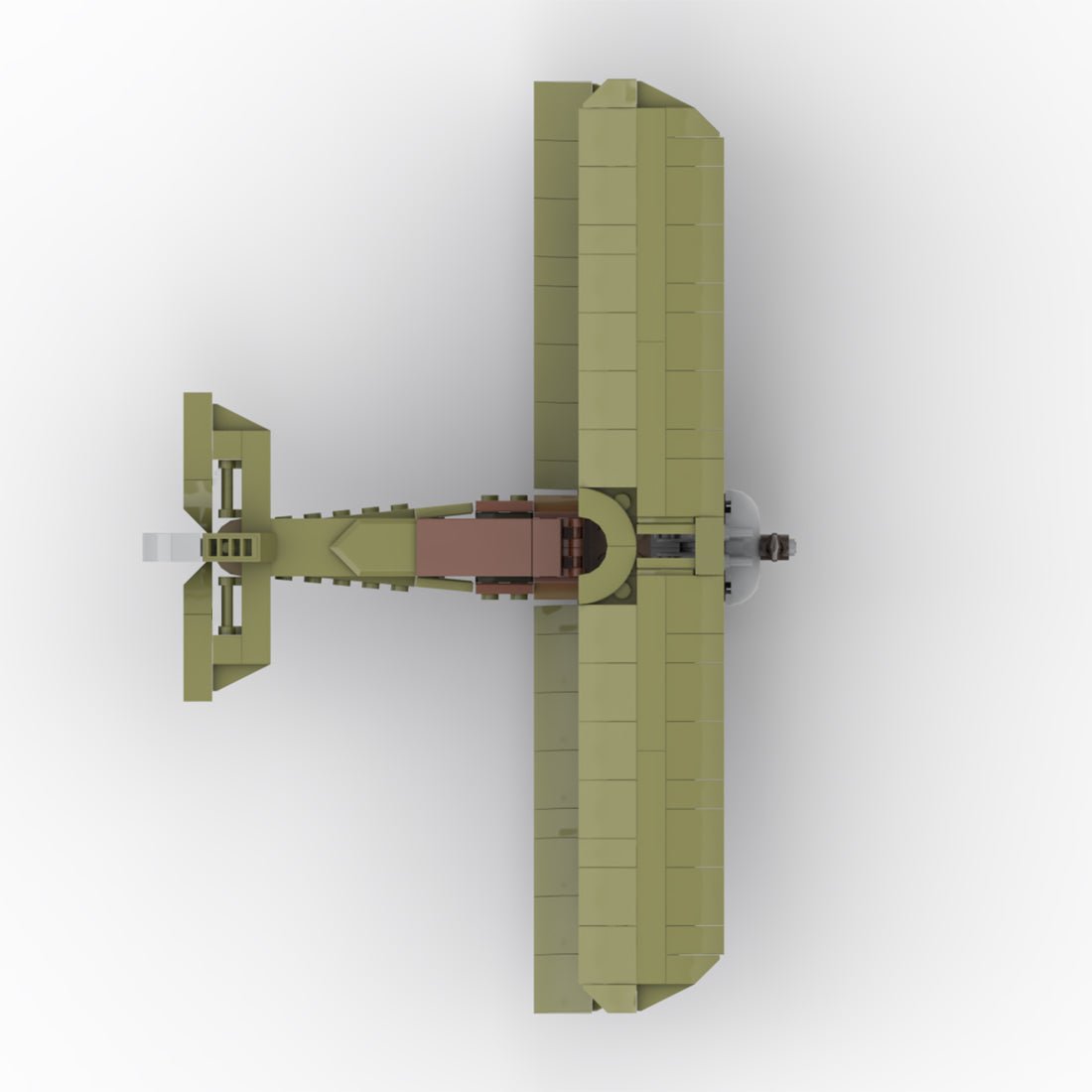 Vintage Military Biplane Building Blocks-LesDiy - 