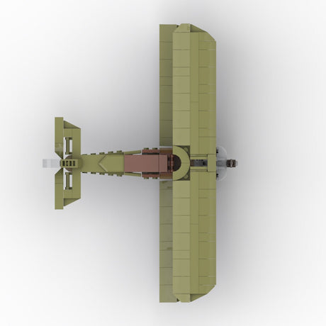 Vintage Military Biplane Building Blocks-LesDiy - 