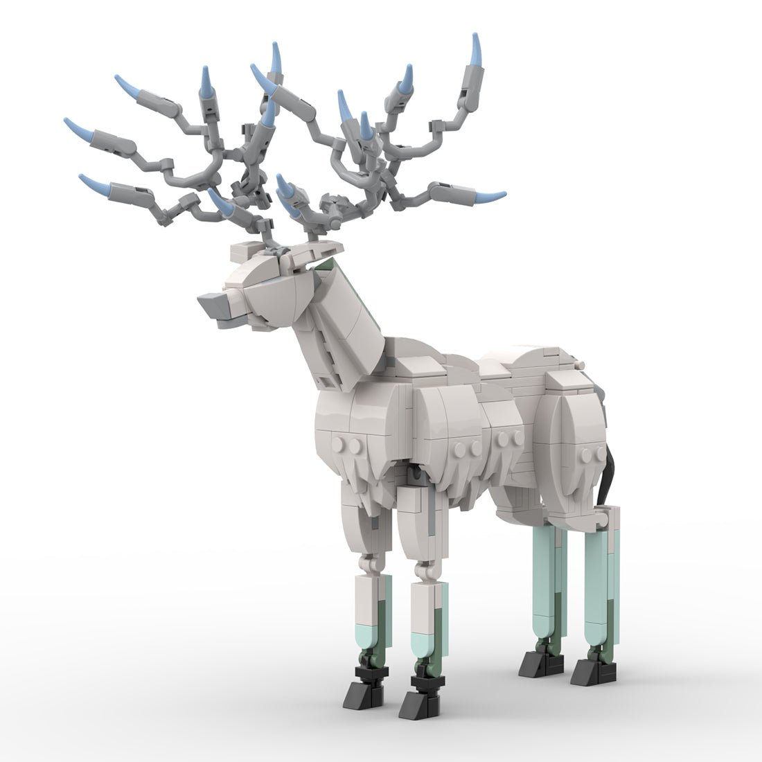 White Deer Mythical Creature Building Blocks-LesDiy-Building Blocks-