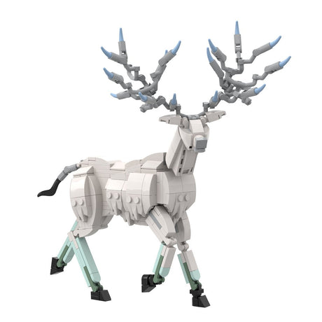 White Deer Mythical Creature Building Blocks-LesDiy-Building Blocks-