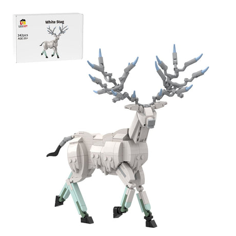 White Deer Mythical Creature Building Blocks-LesDiy-Building Blocks-