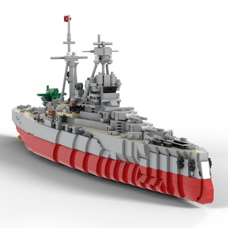 WW2 British Royal Navy Battleship Military Building Blocks - LesDiy - 