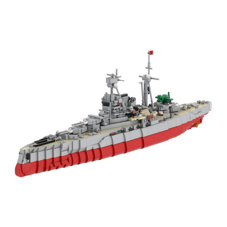 WW2 British Royal Navy Battleship Military Building Blocks - LesDiy - 