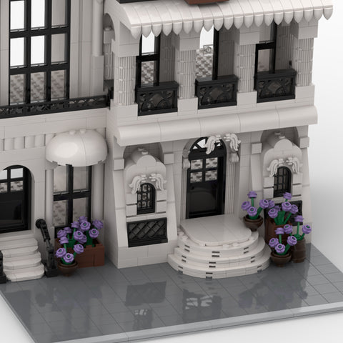 Technik Architektur Blume Weiß Europäische Straße für Lego