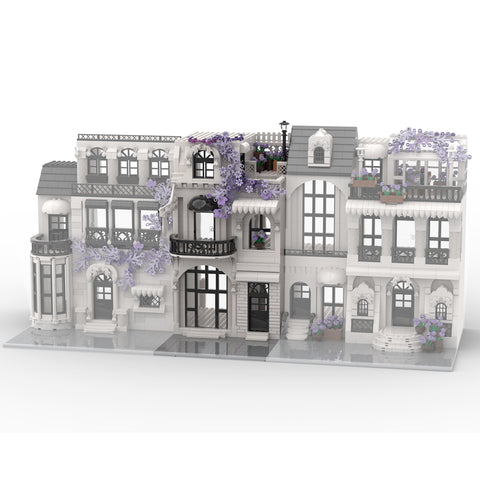 Technic Architecture Flower White European Street for Lego
