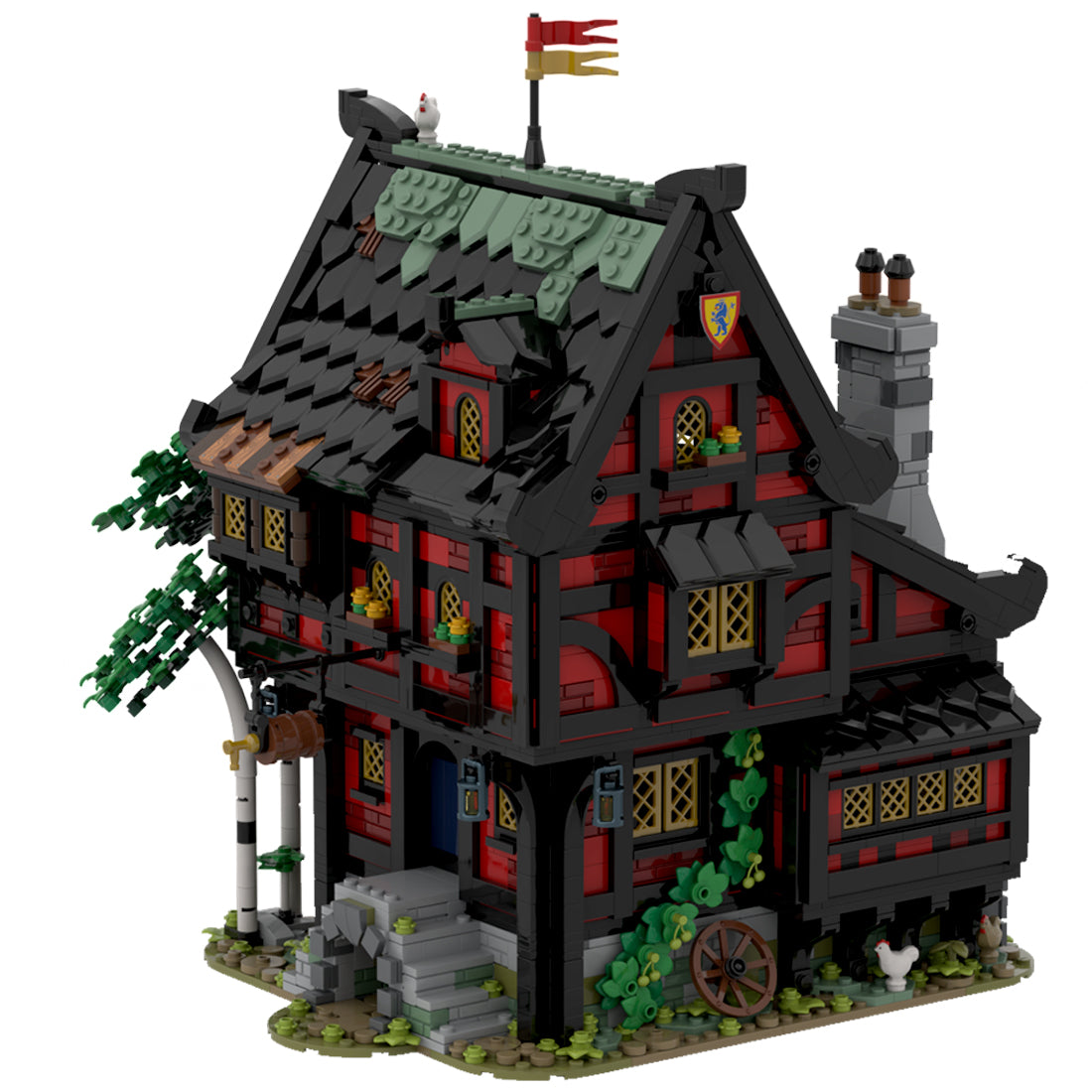Technic House Middle Ages Building Compatible with Lego