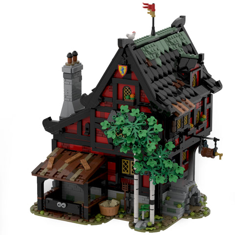 Technic House Middle Ages Building Compatible with Lego