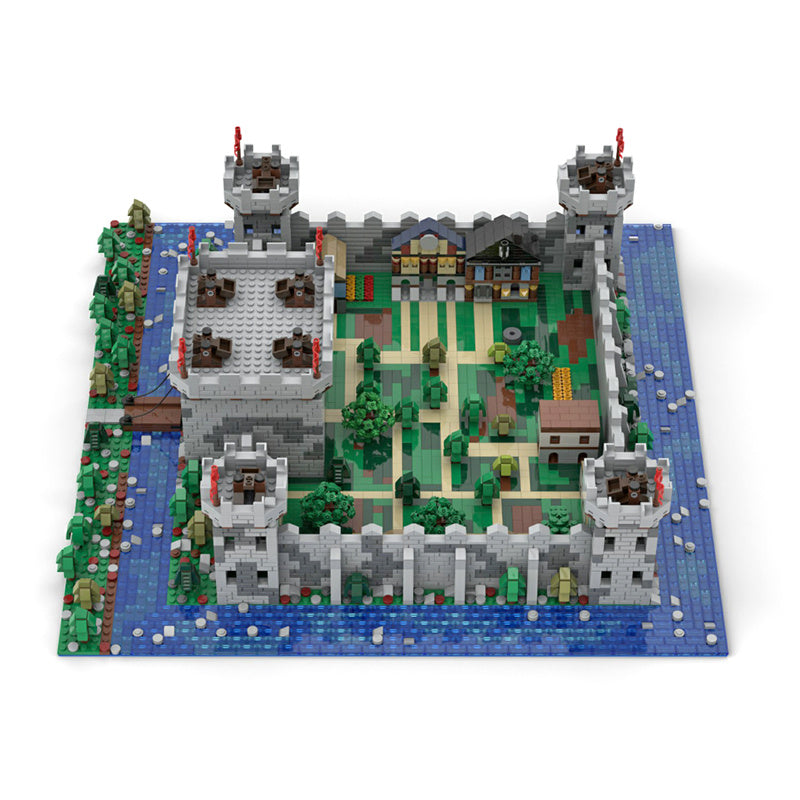 MOC Microscale Diorama Castle Village