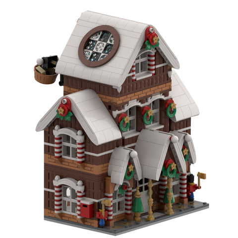 Christmas Snow Gingerbread House Model